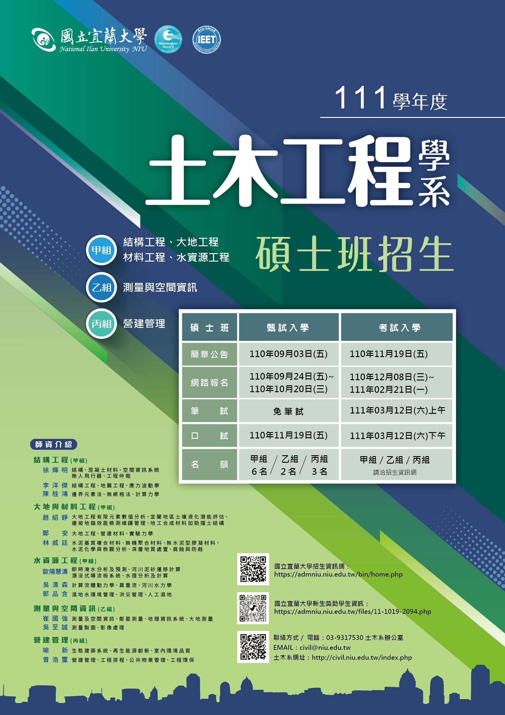 111碩班招生