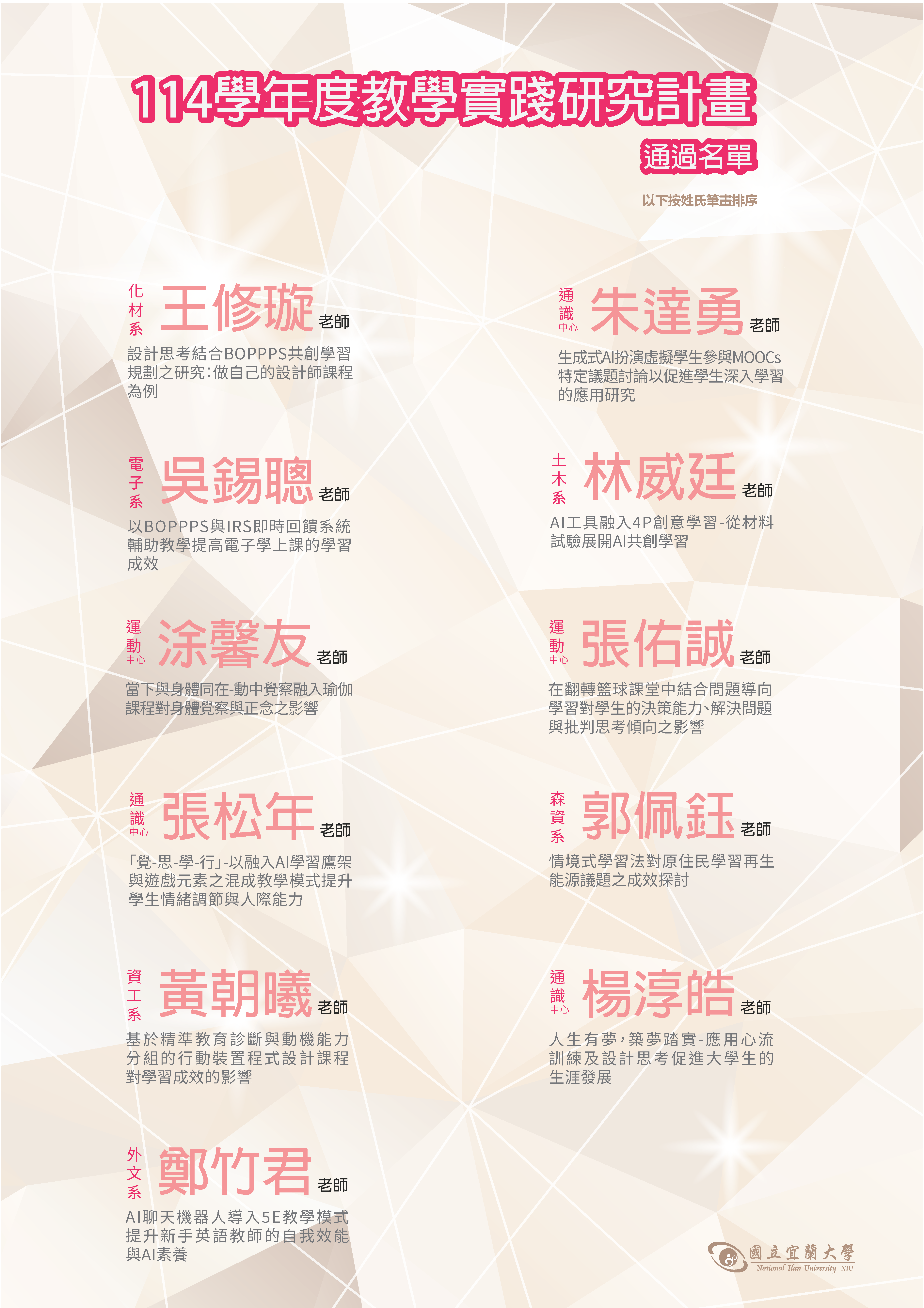 114教學研究計畫