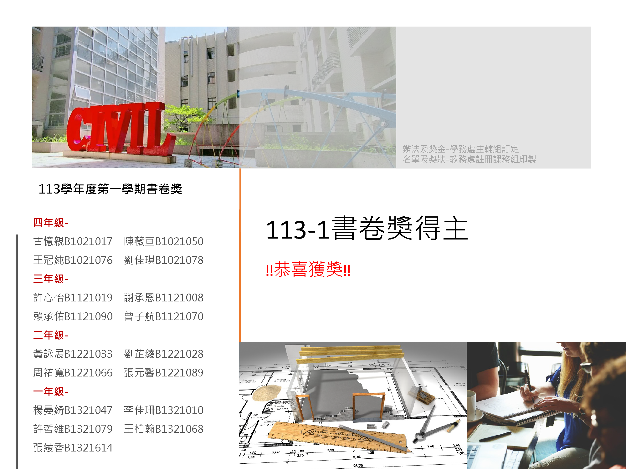 113-1書卷獎名單